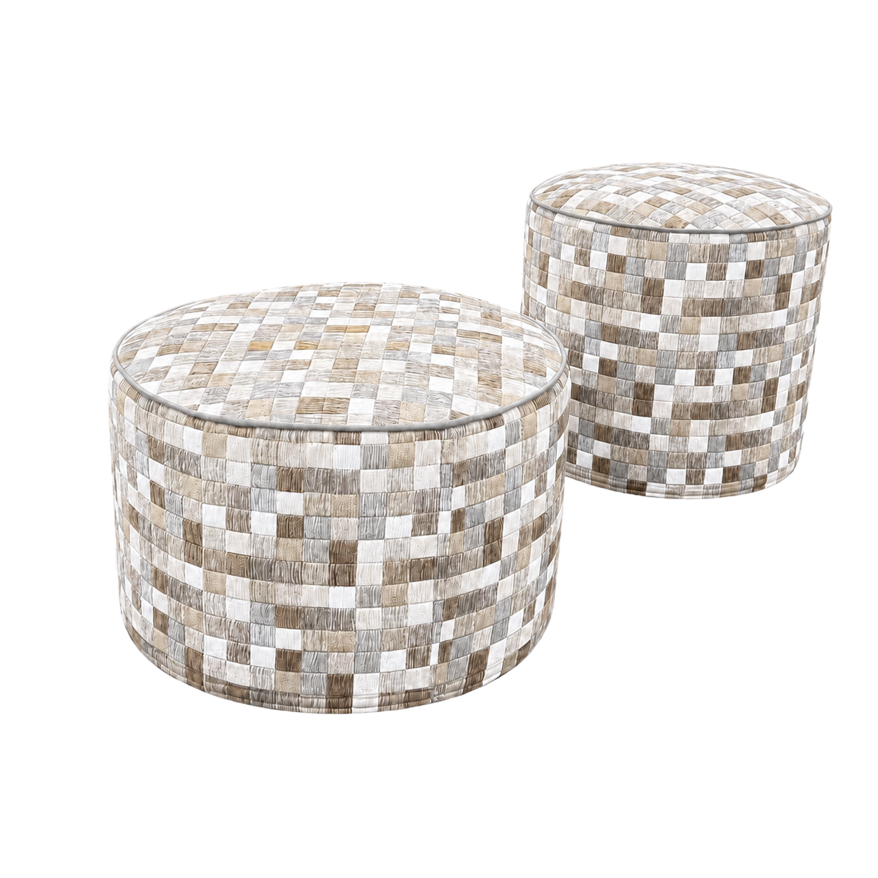 Set Pouf Round